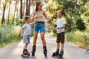 Teaching Kids How to Skate